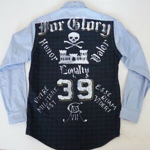 Ralph Lauren Oxford Club 2 Multi Button Down Men’s Dress Shirt Top sz XXL, NWT